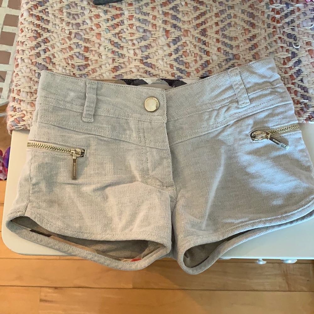 Burberry corduroy shorts